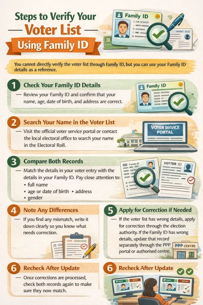 Steps to Verify Your Voter List Using Family ID