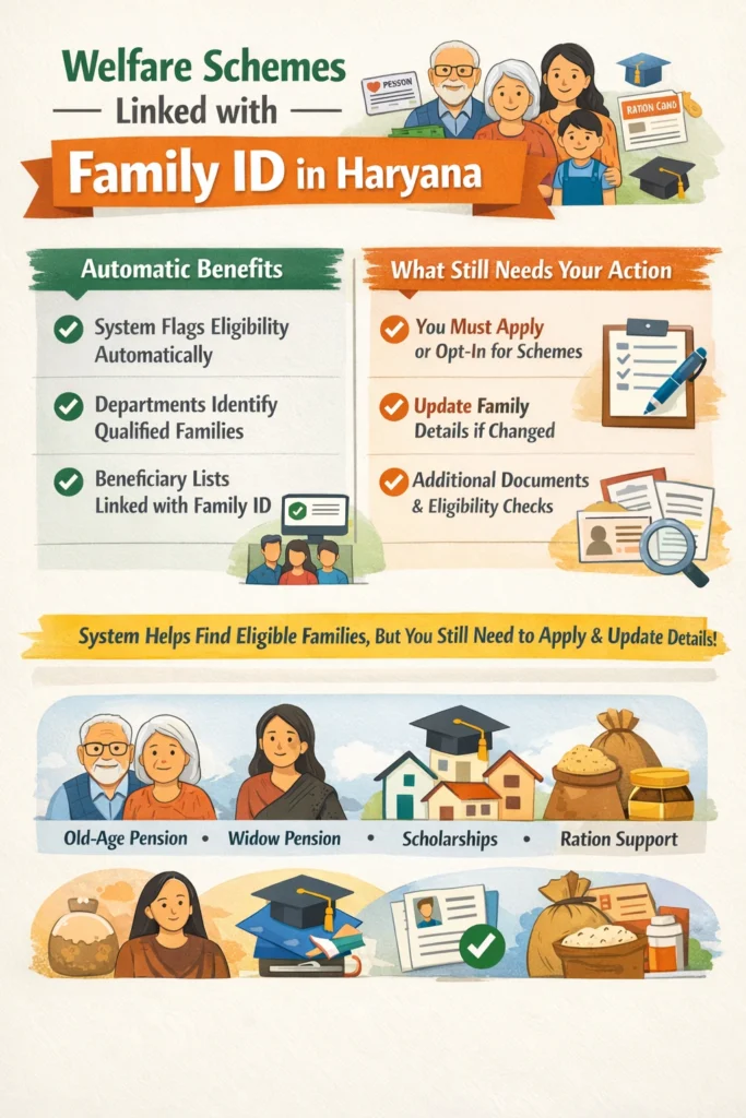 Which Welfare Schemes Are Linked With Family ID?