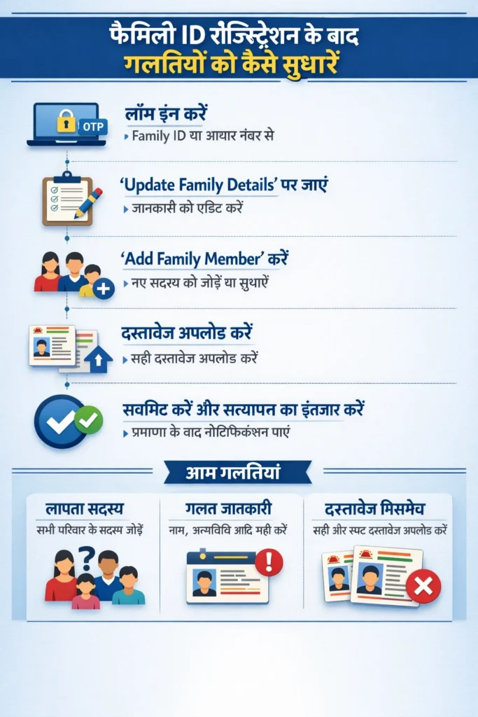 How to Correct Errors in Family ID After Registration