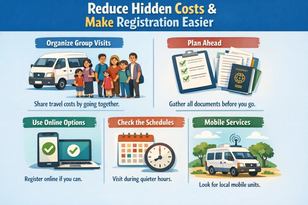 Reducing costs and simplifying registration