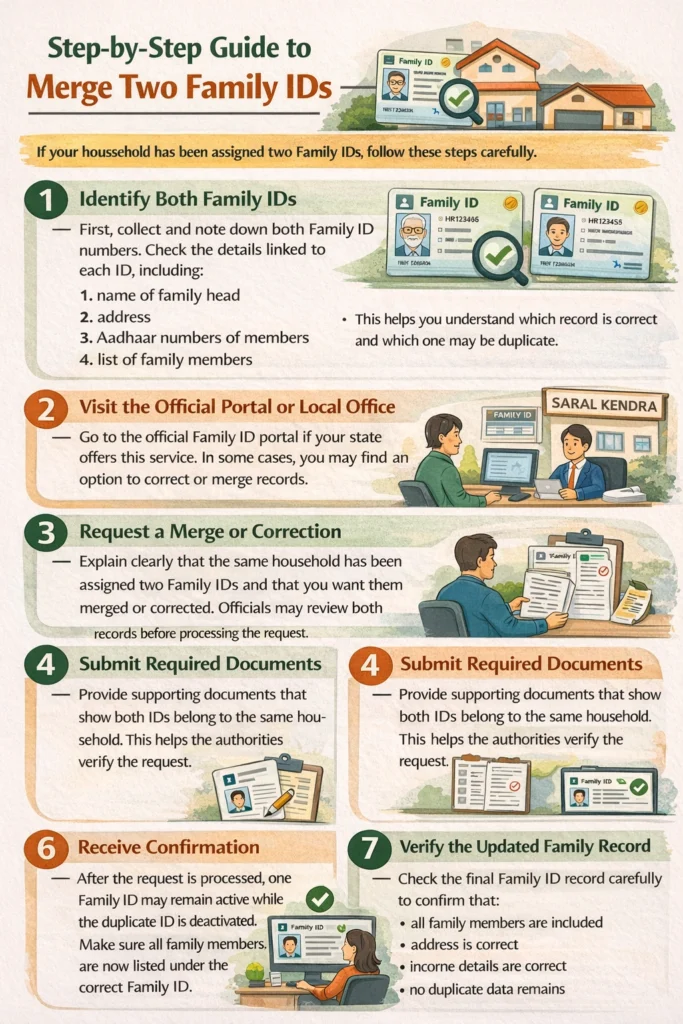 Step-by-Step Guide to Merge Two Family IDs