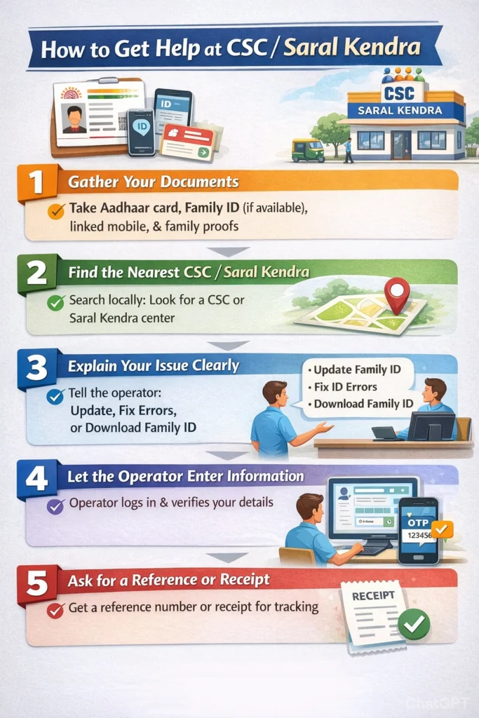Step‑by‑Step: How to Get Help at CSC / Saral Kendra