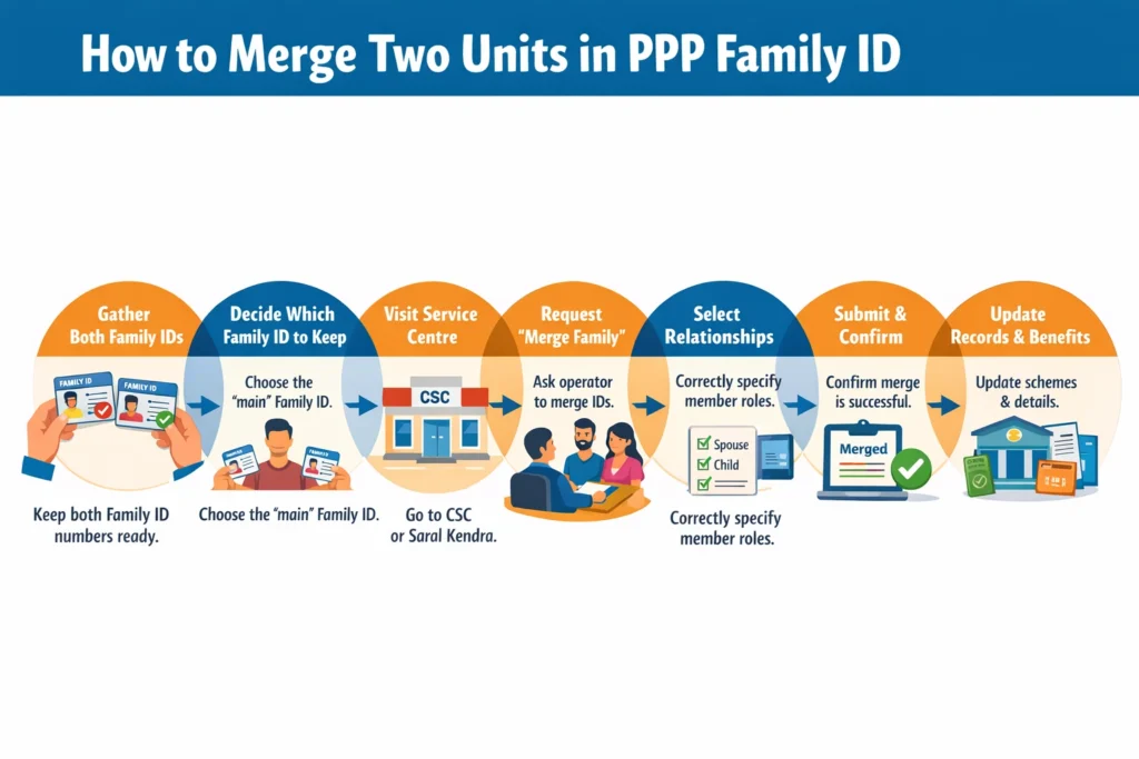 How to merge two family IDs