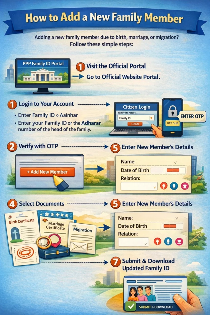 How to Add a New Family Member