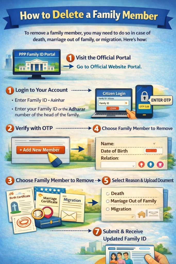 How to Delete a Family Member