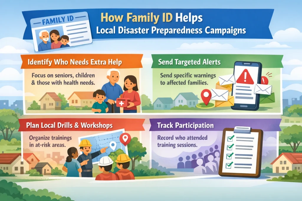 How Family ID Helps Local Disaster Preparedness Campaigns