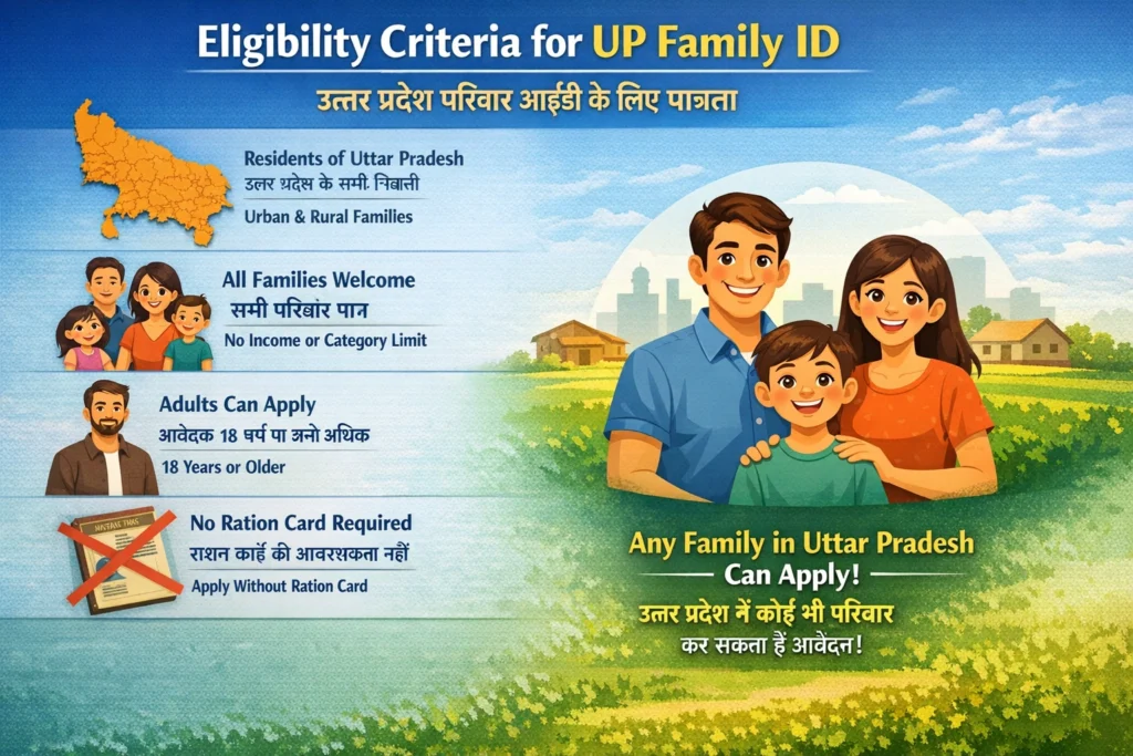 Eligibility Criteria for UP Family ID